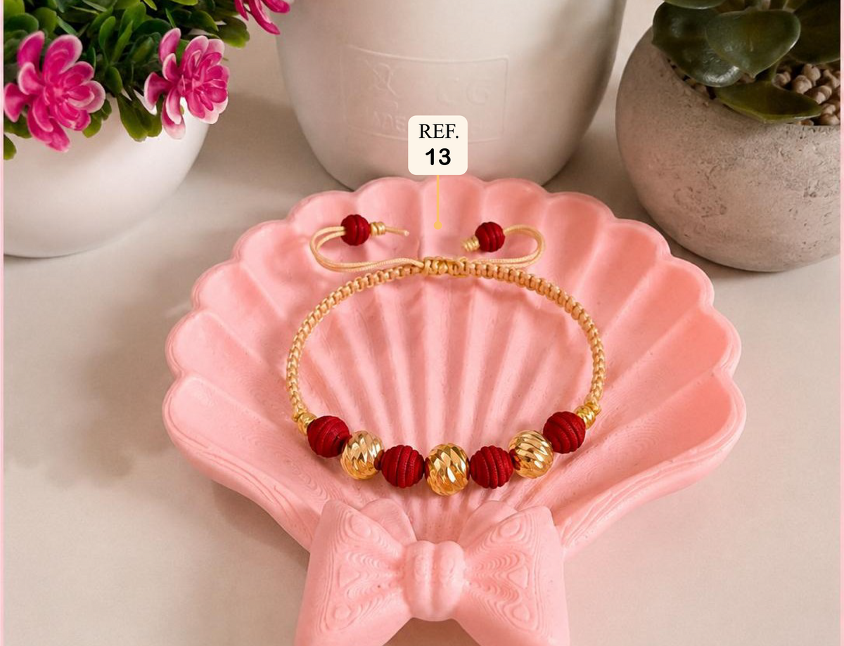 Pulsera Tejida Oro 18K - Modelo 13