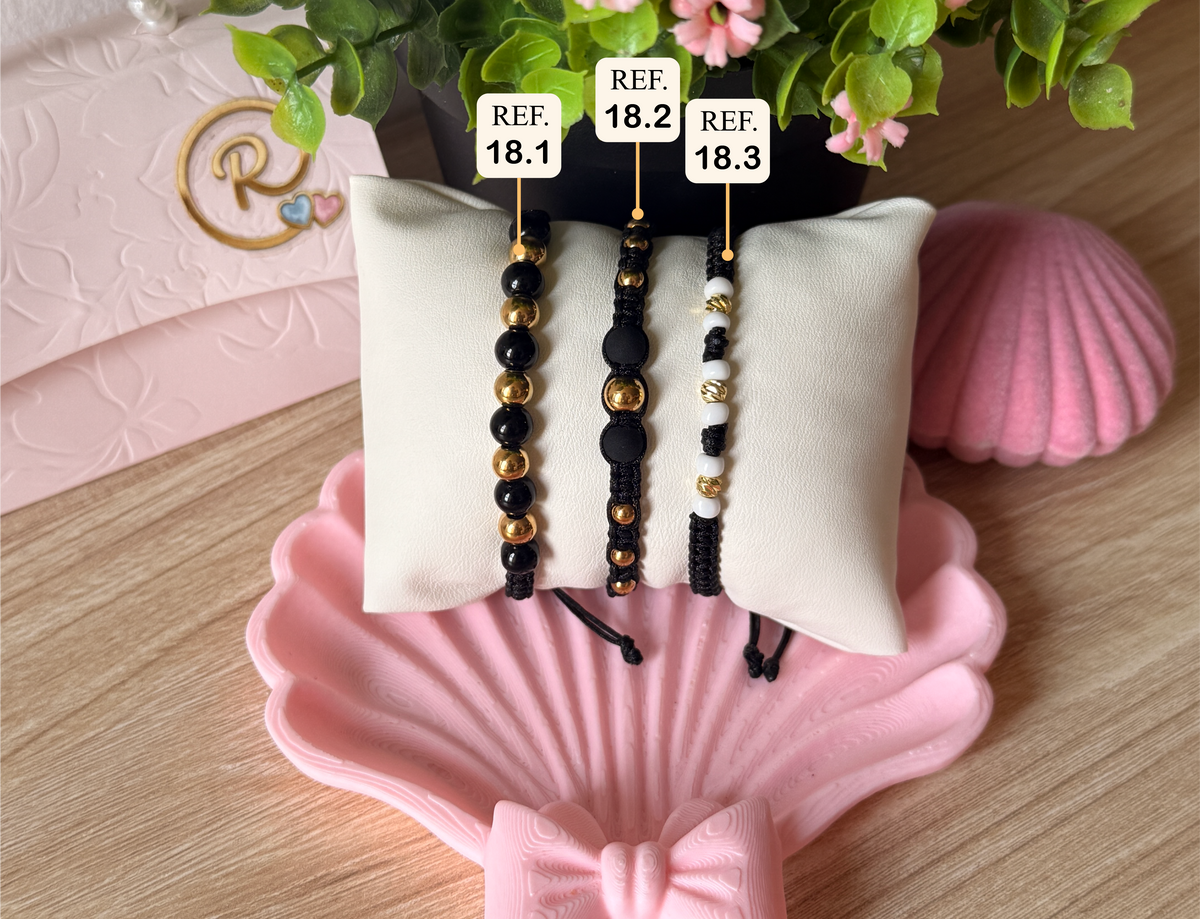 Pulsera Tejida Oro 18K - Modelo 18
