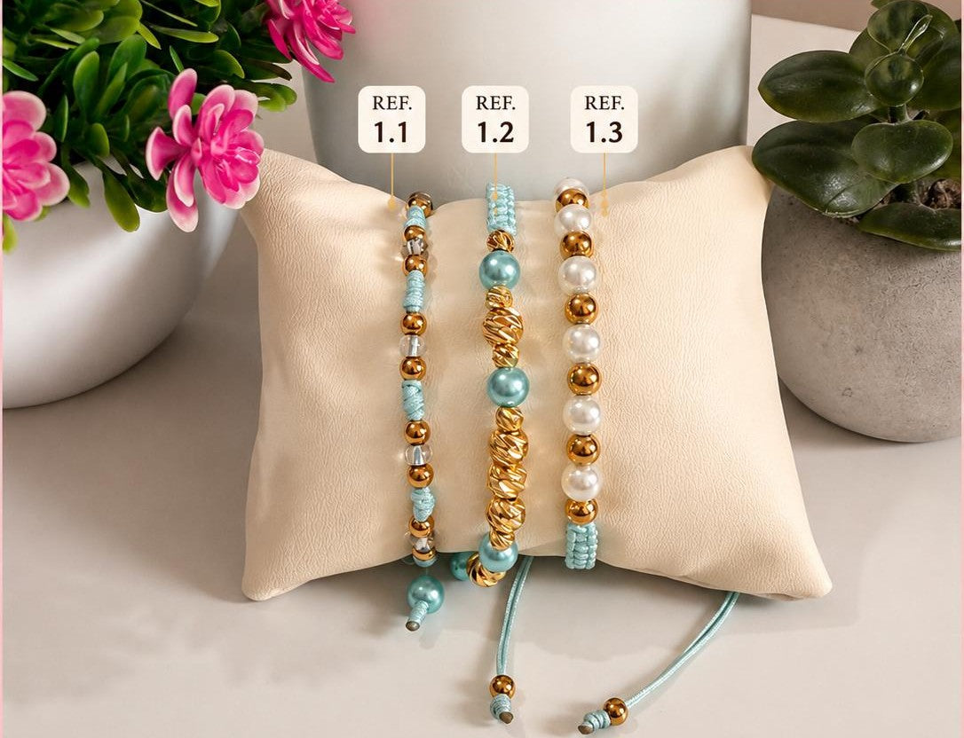 Pulsera Tejida Oro 18K - Modelo 01