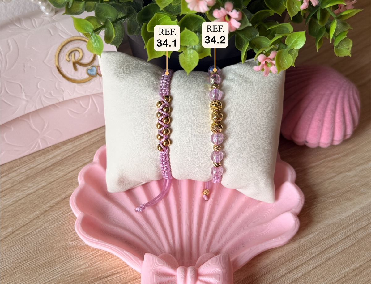 Pulsera Tejida Oro 18K - Modelo 34