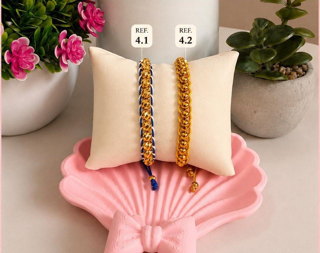 Pulsera Tejida Oro 18K - Modelo 04