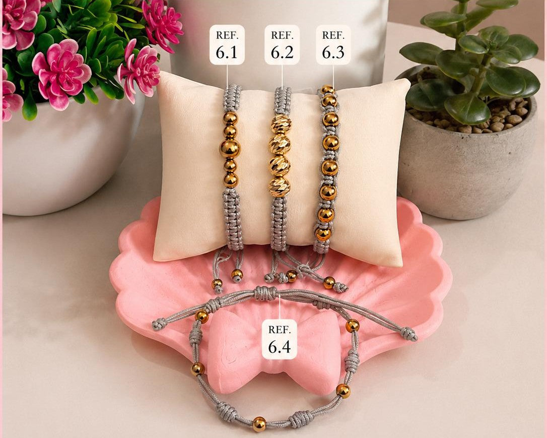Pulsera Tejida Oro 18K - Modelo 06