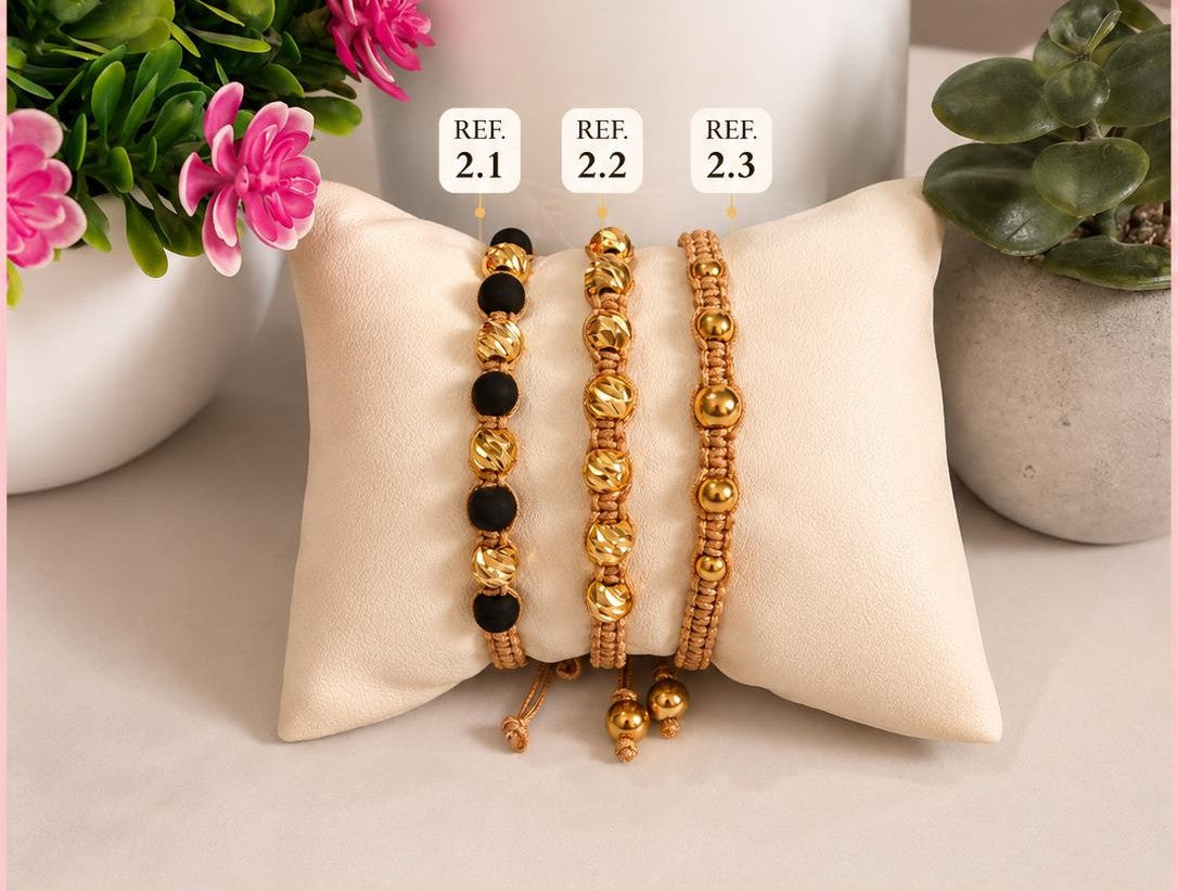 Pulsera Tejida Oro 18K - Modelo 02