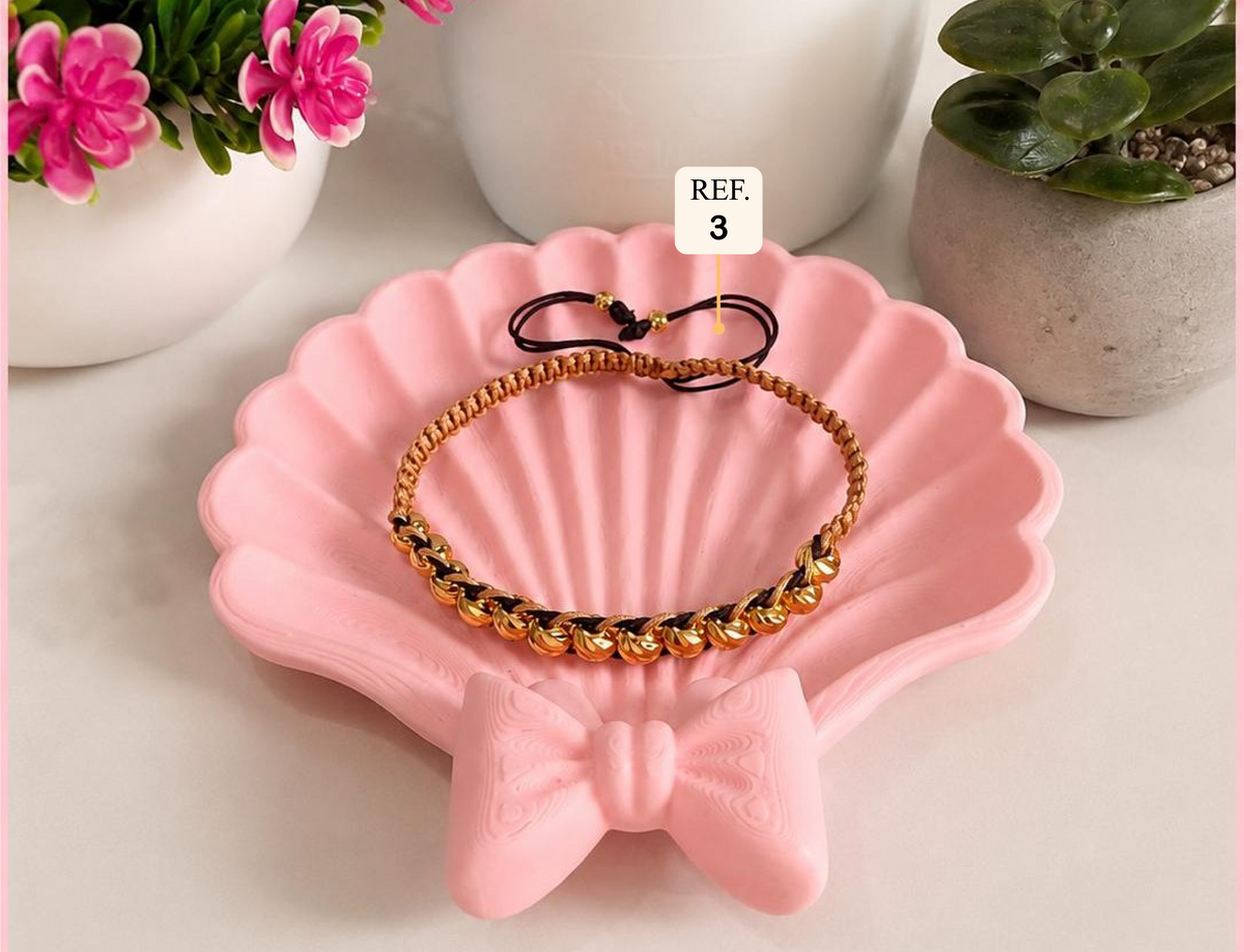 Pulsera Tejida Oro 18K - Modelo 03