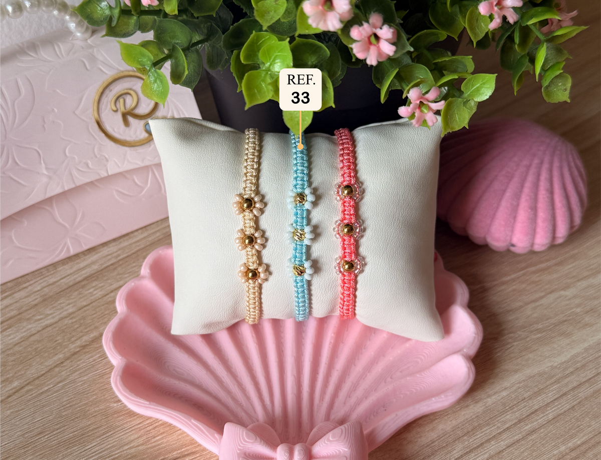 Pulsera Tejida Oro 18K - Modelo 33