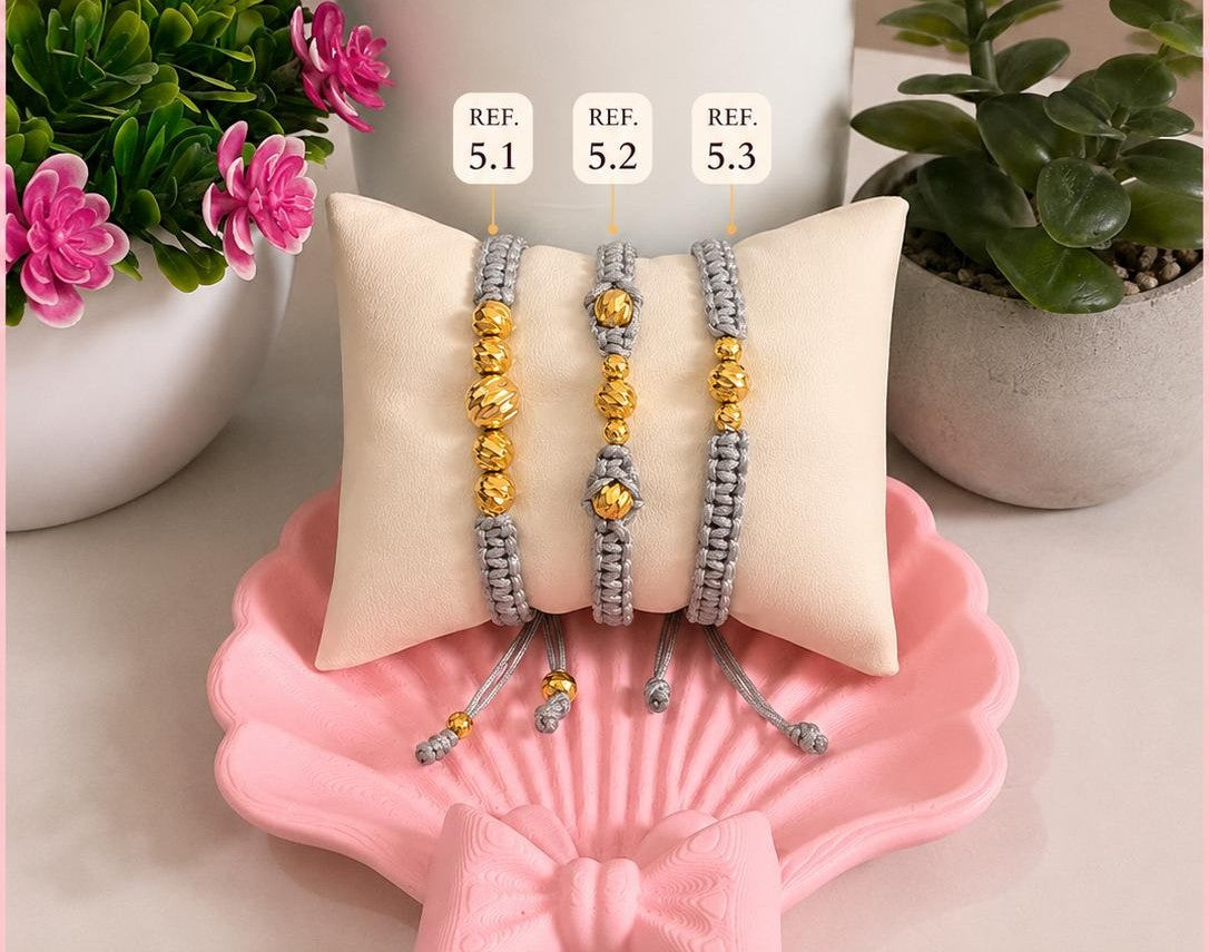 Pulsera Tejida Oro 18K - Modelo 05