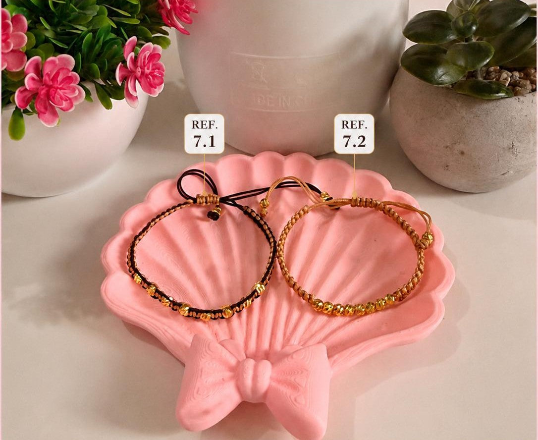 Pulsera Tejida Oro 18K - Modelo 07