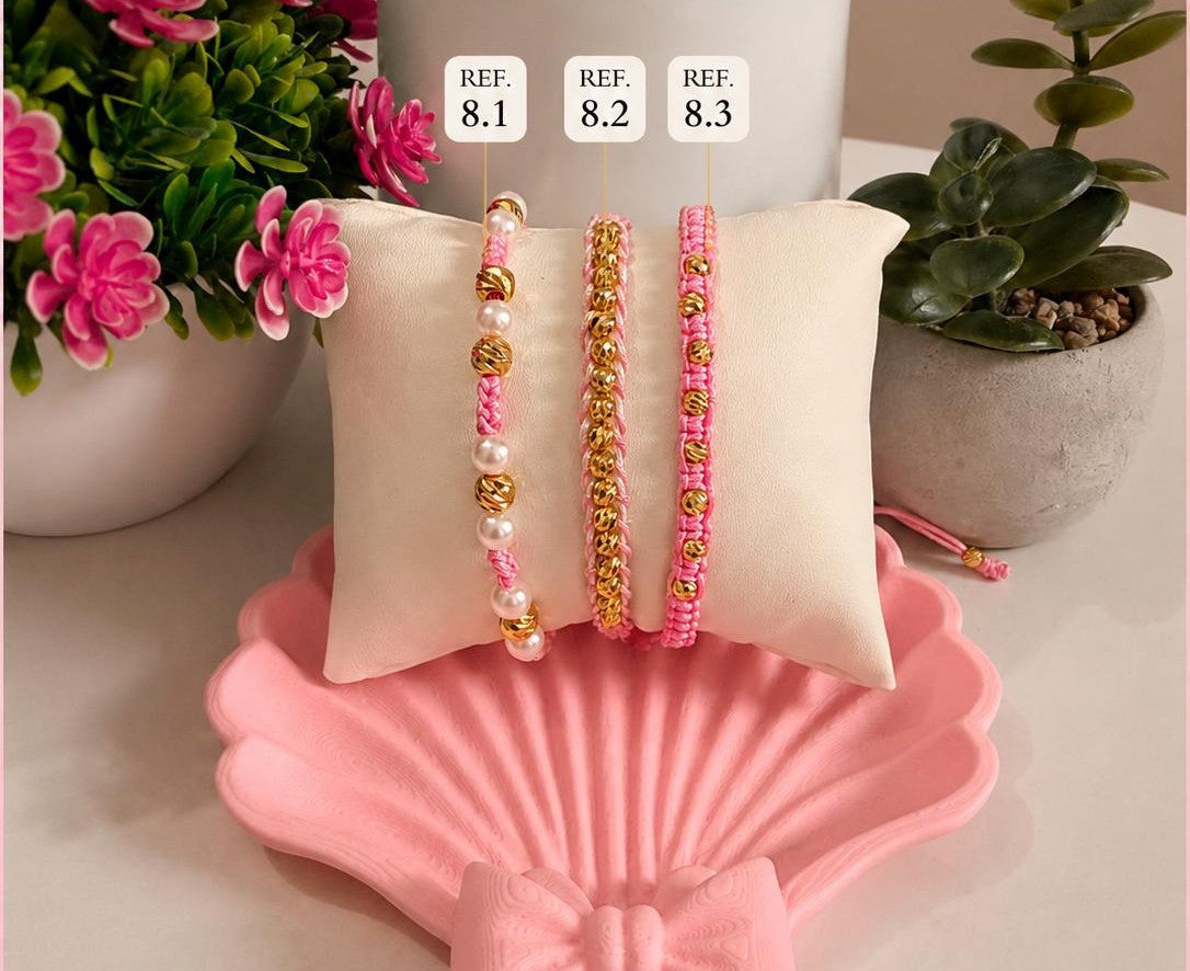 Pulsera Tejida Oro 18K - Modelo 08